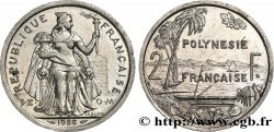 FRENCH POLYNESIA 2 Francs I.E.O.M. Polynésie Française 1986 Paris
