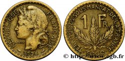 TOGO - FRENCH MANDATE TERRITORIES 1 Franc 1924 Paris VF 