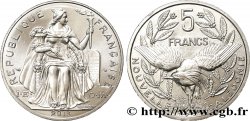NUEVA CALEDONIA 5 Francs I.E.O.M. représentation allégorique de Minerve / Kagu, oiseau de Nouvelle-Calédonie 2013 Paris