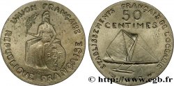 POLINESIA FRANCESE - Oceania Francese Essai de 50 Centimes type sans listel 1948 Paris 