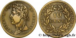 COLONIES FRANÇAISES - Charles X, pour la Martinique et la Guadeloupe 10 Centimes Charles X 1827 La Rochelle - H