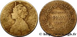 ÎLE DE LA MARTINIQUE Bon pour 1 Franc Colonie de la Martinique 1897 sans atelier