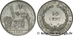 INDOCINA FRANCESE 20 Centièmes 1937 Paris 