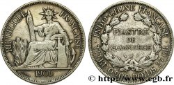 INDOCHINE FRANÇAISE 1 Piastre de Commerce 1906 Paris