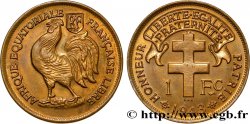 AFRICA EQUATORIALE FRANCESE - Forze Francesi Liberi 1 Franc 1943 Prétoria SPL 