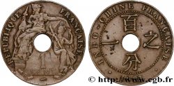 FRANZÖSISCHE-INDOCHINA 1 Centième 1923 Poissy fSS 