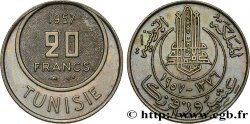 TUNISIE - PROTECTORAT FRANÇAIS 20 Francs AH1376 1957 Paris