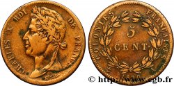 COLONIE FRANCESI - Carlo X, per Guyana 5 Centimes Charles X 1830 Paris - A 
