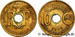 FRENCH EQUATORIAL AFRICA - FREE FRENCH FORCES 10 Centimes 1943 Prétoria