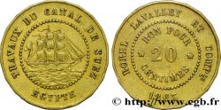 ÄGYPTEN - SUESKANAL 20 Centimes Borel Lavalley et Compagnie 1865 