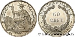 INDOCHINE FRANÇAISE 50 Centièmes ESSAI 1946 Paris FDC 