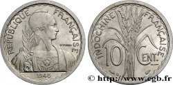 INDOCINA FRANCESE 10 Centièmes 1945 Beaumont-le-Roger 