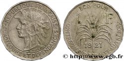 GUADELUPA Bon pour 1 Franc indien caraïbe / canne à sucre 1921  