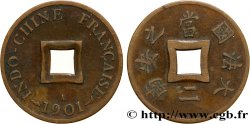 FRENCH INDOCHINA 1 Sapèque (1/500 de Piastre) 1901 Paris
