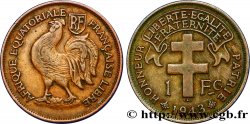 AFRIQUE ÉQUATORIALE FRANÇAISE - FRANCE LIBRE 1 Franc 1943 Prétoria