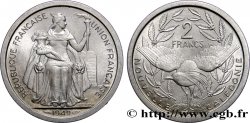 NUOVA CALEDONIA 2 Francs Union Française 1949 Paris 