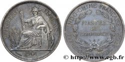 INDOCHINE FRANÇAISE 1 Piastre de Commerce 1901 Paris