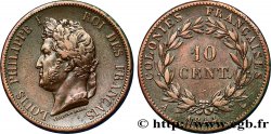COLONIES FRANÇAISES - Louis-Philippe, pour les Îles Marquises 10 Centimes 1844 Paris