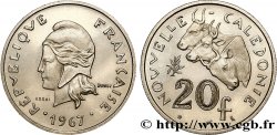NOUVELLE CALÉDONIE Essai de 20 Francs Marianne / buffles 1967 Paris