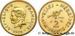 NEUE HEBRIDEN (VANUATU ab 1980) Essai de 2 Francs 1970 Paris