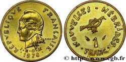 NEW HEBRIDES (VANUATU since 1980) 1 Franc Marianne / oiseau 1978 Paris