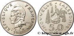 NOUVELLE CALÉDONIE 50 Francs IEOM Marianne / hutte 1983 Paris SUP 