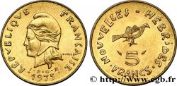NEUE HEBRIDEN (VANUATU ab 1980) 5 Francs  1975 Paris
