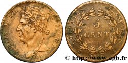 COLONIE FRANCESI - Carlo X, per Guyana 5 Centimes Charles X 1829 Paris - A 