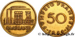 TERRITOIRE DE LA SARRE 50 Franken 1954 Paris