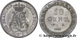 GUYANA FRANCESE 10 Cent. (imes) monogramme de Louis-Philippe 1846 Paris 