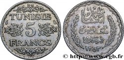 TUNESIEN - Französische Protektorate  5 Francs AH 1353 1934 Paris