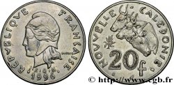 NEUKALEDONIEN 20 Francs I.E.O.M. Marianne / zébus d’élevage de Nouvelle Calédonie  1996 Paris