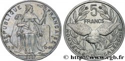 NUOVA CALEDONIA 5 Francs I.E.O.M. représentation allégorique de Minerve / Kagu, oiseau de Nouvelle-Calédonie 2007 Paris 