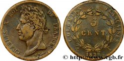 FRENCH COLONIES - Charles X, for Guyana 5 Centimes Charles X 1829 Paris - A