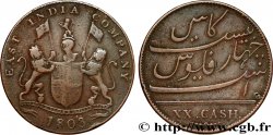 ISLA DE FRANCIA (MAURICIO) XX (20) Cash East India Company 1803 Madras
