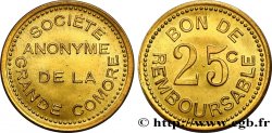 COMORAS  Essai de 25 Centimes n.d.  SC 