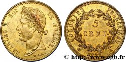 COLONIES FRANÇAISES - Charles X, pour la Guyane 5 Centimes pour les colonies françaises, Guyane 1829 Paris