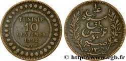 TUNESIEN - Französische Protektorate  10 Centimes AH1309 1892 Paris