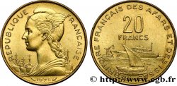 YIBUTI - Territorio Francés de los Afars e Issas 20 Francs Marianne / port 1975 PARIS