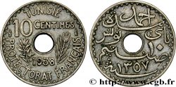 TUNISIE - PROTECTORAT FRANÇAIS 10 Centimes AH1357 1938 Paris
