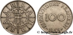 TERRITOIRE DE LA SARRE 100 Franken 1955 Paris