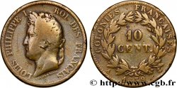 FRENCH COLONIES - Louis-Philippe for Guadeloupe 10 Centimes Louis Philippe Ier 1839 Paris - A