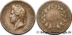 COLONIAS FRANCESAS - Louis-Philippe, para las Islas Marquesas 10 Centimes Louis-Philippe 1844 Paris