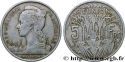 REUNION ISLAND 5 Francs 1955 Paris