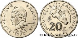 NOUVELLE CALÉDONIE 20 Francs I.E.O.M. Marianne / zébus d’élevage de Nouvelle Calédonie  1972 Paris