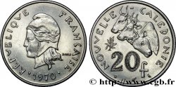 NEUKALEDONIEN 20 Francs Marianne / zébus d’élevage de Nouvelle Calédonie  1970 Paris