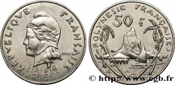 FRANZÖSISCHE-POLYNESIEN 50 Francs I.E.O.M. Marianne / paysage polynésien 1998 Paris