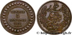 TUNISIE - PROTECTORAT FRANÇAIS 5 Centimes AH1308 1891 