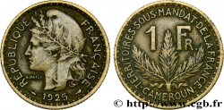 CAMEROON - FRENCH MANDATE TERRITORIES 1 Franc 1925 Paris
