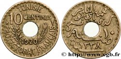TUNESIEN - Französische Protektorate  10 Centimes AH1338 1920 Paris